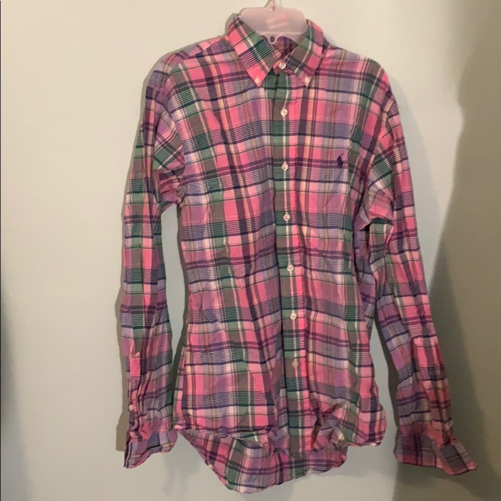 Polo custom fit button up